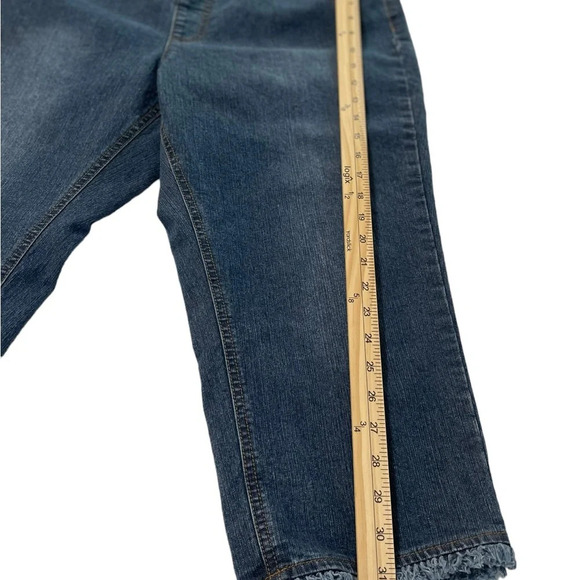 Soft Surroundings Crop Pull On Midnight Metro Crop Denim Pants Jeans Size:PL - Picture 7 of 14